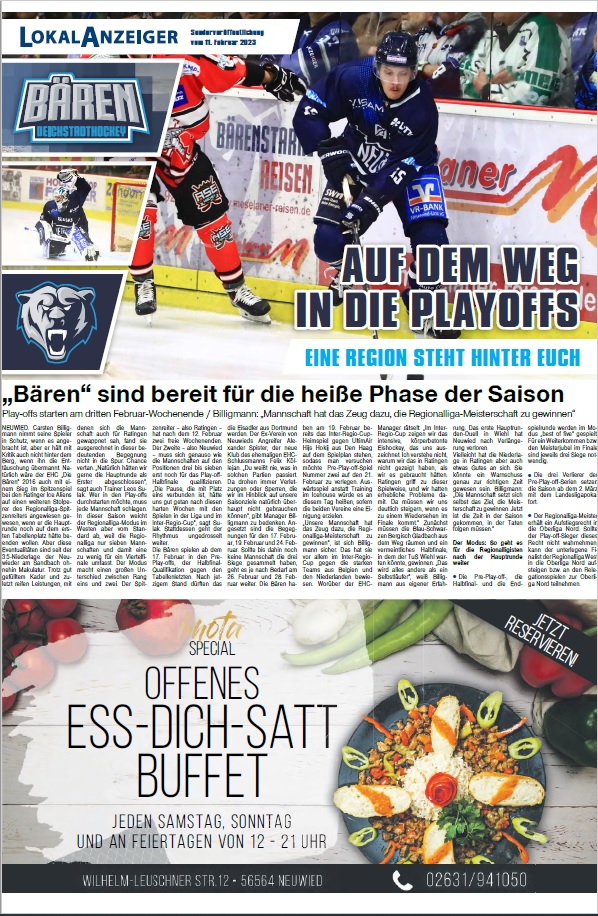 EHC Bären Neuwied Der LokalAnzeiger